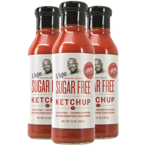 G Hughes Sugar Free Ketchup, 13 oz (Pack of 3)