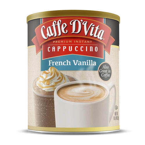 Caffe D'Vita French Vanilla Cappuccino Mix, 1 lb Can