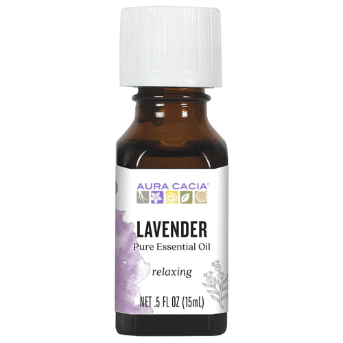Aura Cacia 100% Pure Lavender Essential Oil, 0.5 fl oz (15 mL)