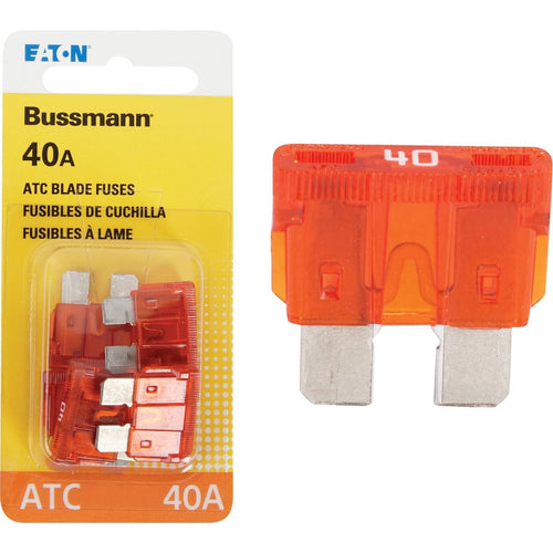 Bussmann 40 Amp ATC Blade Fuse, Orange (5 Count)