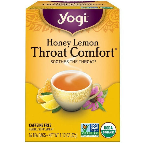 Yogi Tea Throat Comfort, Honey Lemon, 16 Count