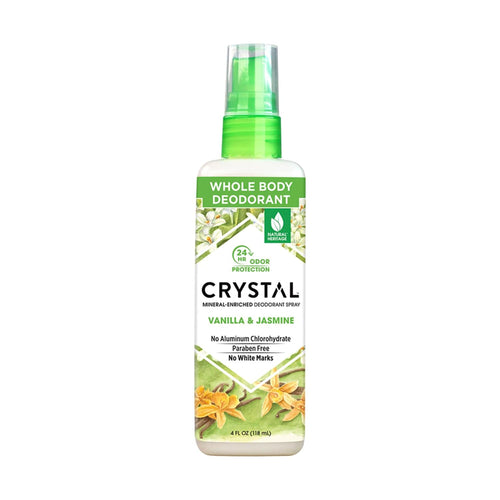 Crystal Mineral Deodorant Spray, Vanilla Jasmine, 4 oz