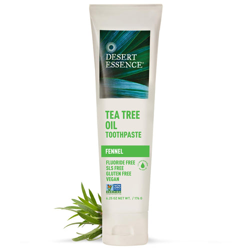 Desert Essence Tea Tree Oil and Fennel Toothpaste, 6.25 oz