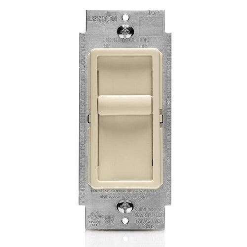 Leviton SureSlide Dimmer Switch for LED, Halogen and Incandescent, Light Almond