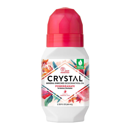 Crystal Mineral Deodorant Roll-On, Pomegranate, 2.25 fl oz