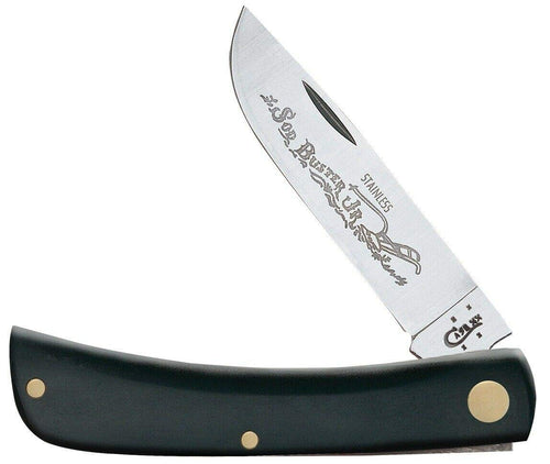 Case Working Sod Buster Jr. Pocket Knife, Black, Stainless Steel, 3.63 in