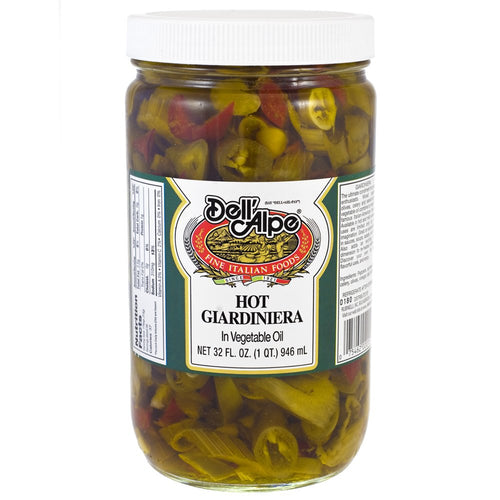 Dell'alpe Hot Giardiniera, 32 oz