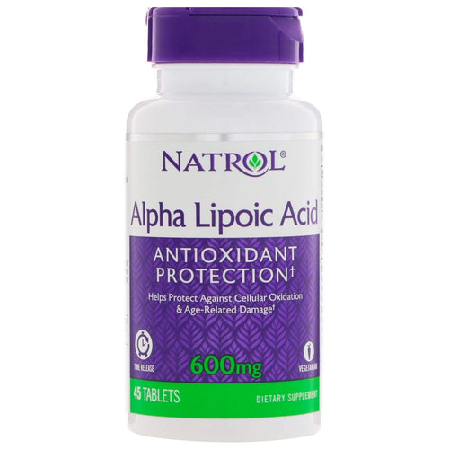 Natrol Alpha Lipoic Acid Time Release, 600 mg, 45 Tablets