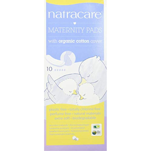Natracare Maternity Pads, 10 Pads per Box (Pack of 2)