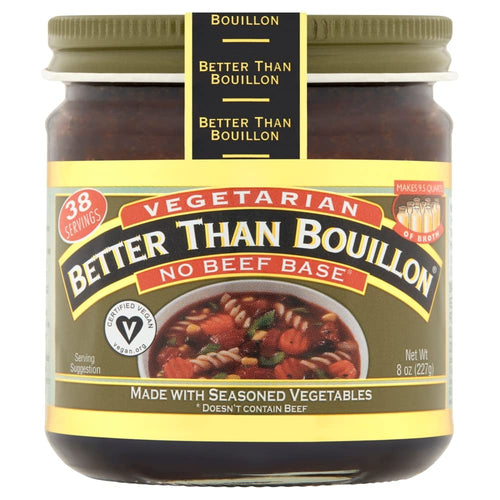 Better Than Bouillon Vegetarian No Beef Base, 8 oz Jar (Pack of 2)