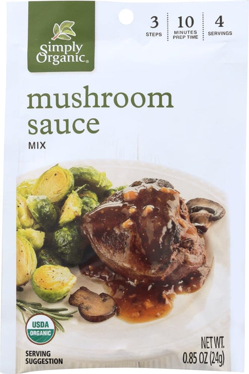 Simply Organic Mushroom Sauce Mix, 0.85 oz (Pack of 3)