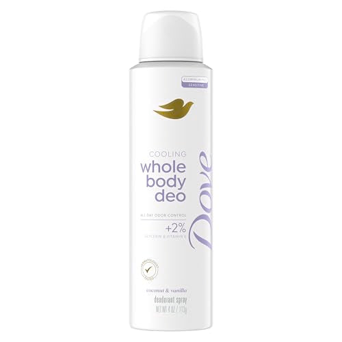 Dove Whole Body Deodorant Spray, Coconut & Vanilla, 4 oz
