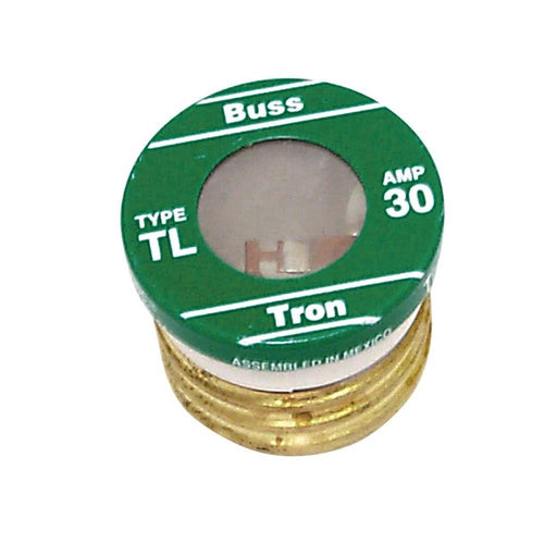 Bussmann TL-30 30 Amp Time Delay Edison Plug Fuse, 4 Count (Pack of 3)