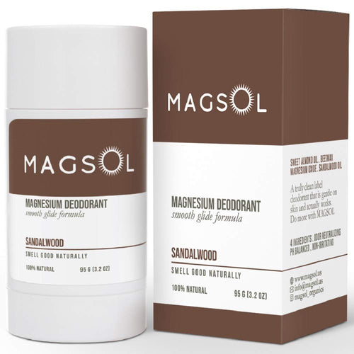 MAGSOL Aluminum Free Deodorant, Sandalwood