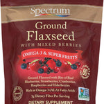 Spectrum Essentials Organic Ground Flaxseed, Mixed Berries, 12 oz