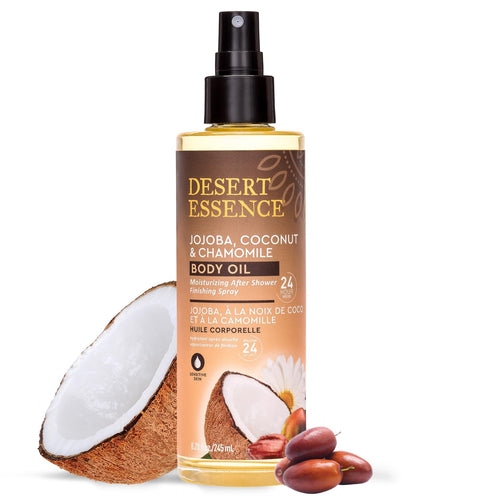 Desert Essence Jojoba, Coconut & Chamomile Body Oil Spray, 8.28 fl oz