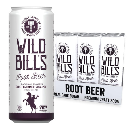 Wild Bill's Classic Root Beer Soda, 12 oz (Pack of 12)