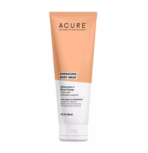 Acure Energizing Body Wash, Watermelon Seed Oil & Mandarin Orange, 8 oz