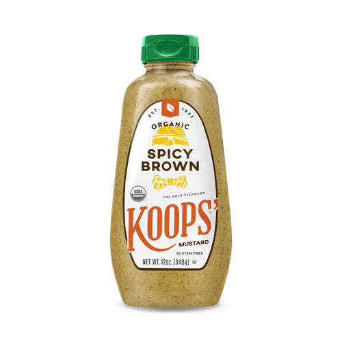 Koops' Organic Spicy Brown Mustard, 12 oz (Pack of 2)