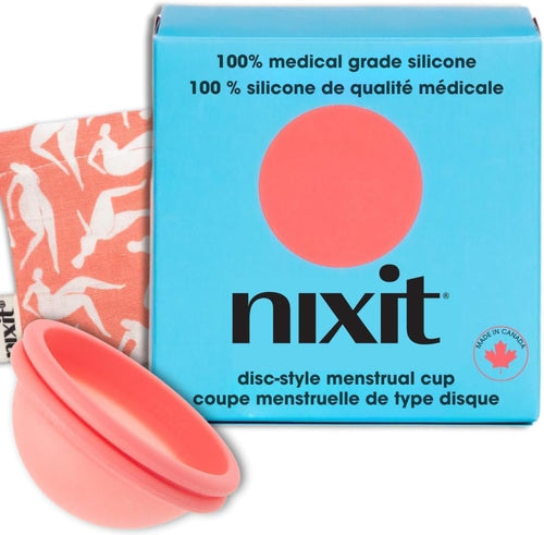 nixit Menstrual Disc, Reusable Medical-Grade Silicone