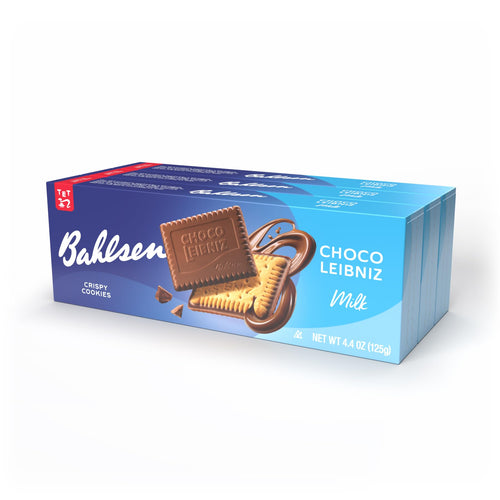 Bahlsen Choco Leibniz Milk Chocolate Cookies, 4.4 oz (Pack of 3)