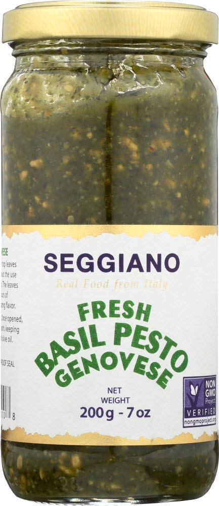 Seggiano Fresh Basil Pesto Genovese, Raw, 7 oz (Pack of 6)