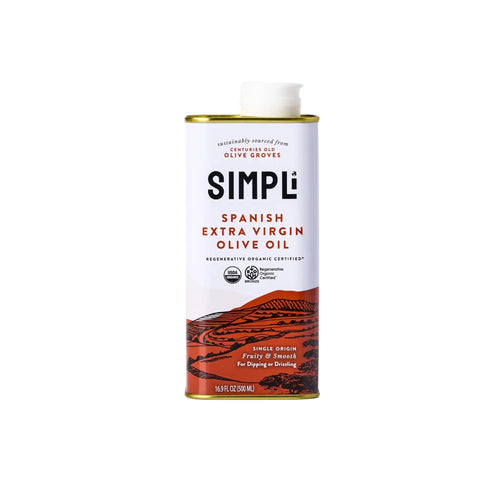SIMPLi Spanish Extra Virgin Olive Oil, Regenerative Organic Certified, 16.9 fl oz