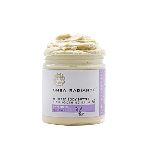 Shea Radiance P.U.R.E. Whipped Shea Butter with Colloidal Oatmeal, Lavender Bliss, 5 oz
