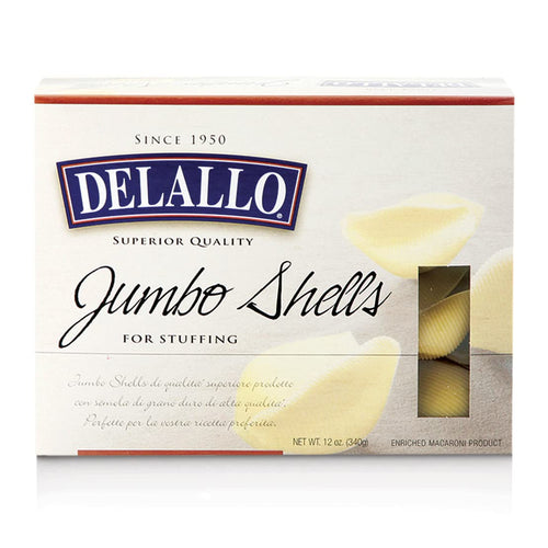 DeLallo Jumbo Shells Pasta, 12 oz