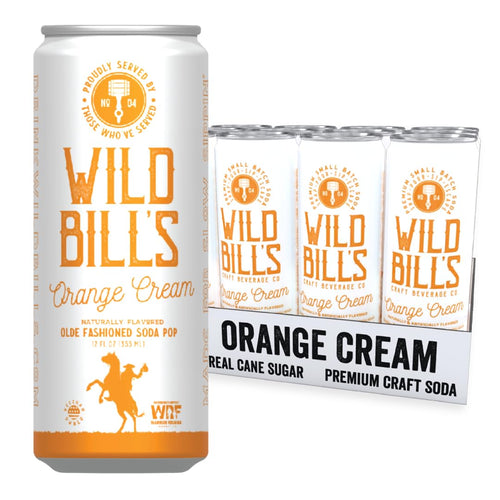 Wild Bill's Orange Cream Soda, 12 oz (Pack of 12)
