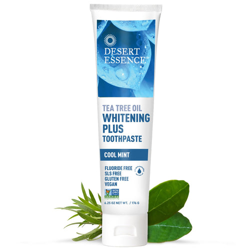 Desert Essence Tea Tree Oil Whitening Plus Toothpaste, 6.25 oz