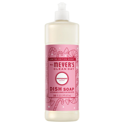Mrs. Meyer's Clean Day Liquid Dish Soap, Peppermint, 16 fl oz (Pack of 3)
