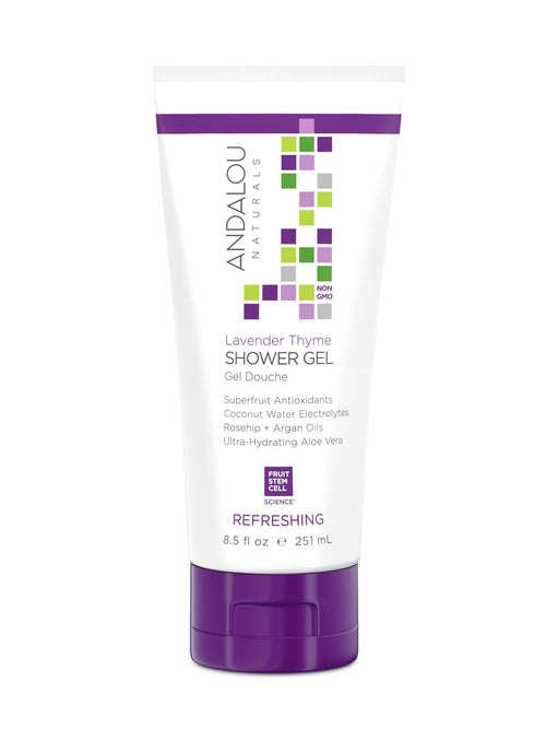 Andalou Naturals Lavender Thyme Refreshing Shower Gel, 8.5 oz