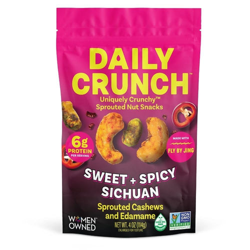 Daily Crunch Sprouted Cashews & Edamame, Sweet & Spicy Sichuan, 4 oz