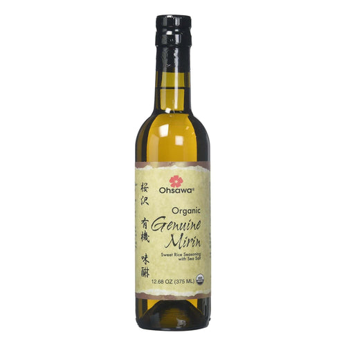 Ohsawa Genuine Mirin Sweet Rice Seasoning Wine, 12.68 oz