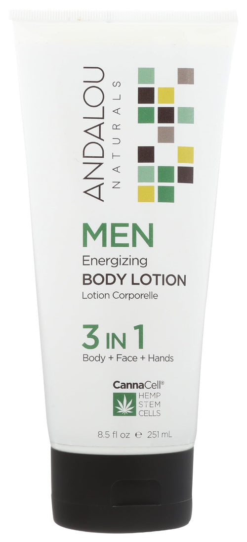 Andalou Naturals CannaCell Men Energizing Body Lotion, 8.5 oz