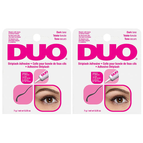Duo Dark Tone Eyelash Glue for Strip Lashes, 0.25 oz (Pack of 2)