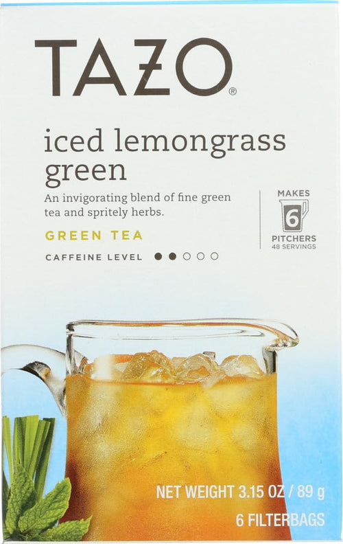TAZO Iced Green Filtered Tea, 6 Bags (Pack of 4)