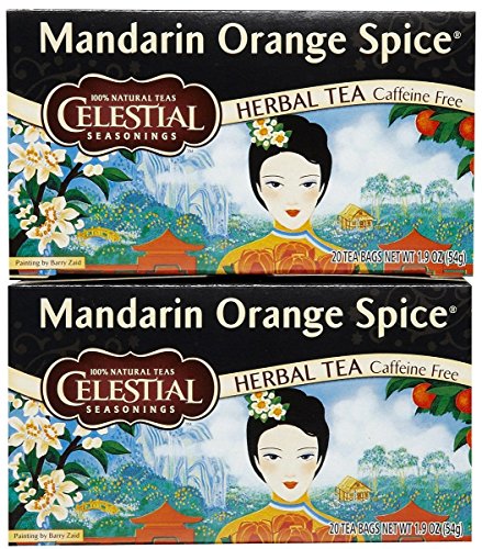 Celestial Seasonings Mandarin Orange Spice Tea, 20 Count (Pack of 2)
