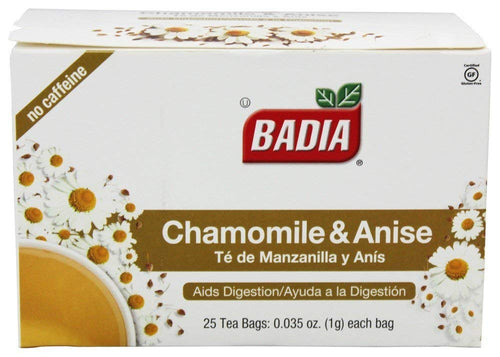 Badia Chamomile and Anise Tea, 25 Bags (Pack of 2)