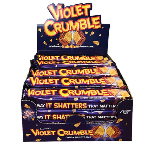 Violet Crumble Honeycomb Chocolate Bars, 20 Count