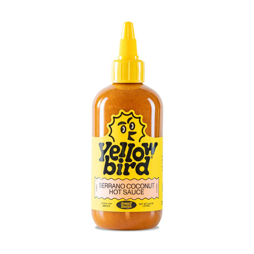 Yellowbird Small Batch Serrano Coconut Hot Sauce, 9.8 oz