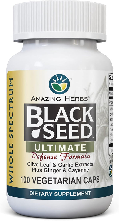 Amazing Herbs Whole Spectrum Ultimate Black Seed Oil, 100 Count