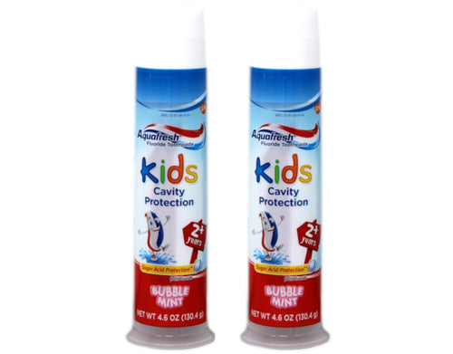 Aquafresh Kids Bubble Mint Toothpaste Pump (Pack of 2)