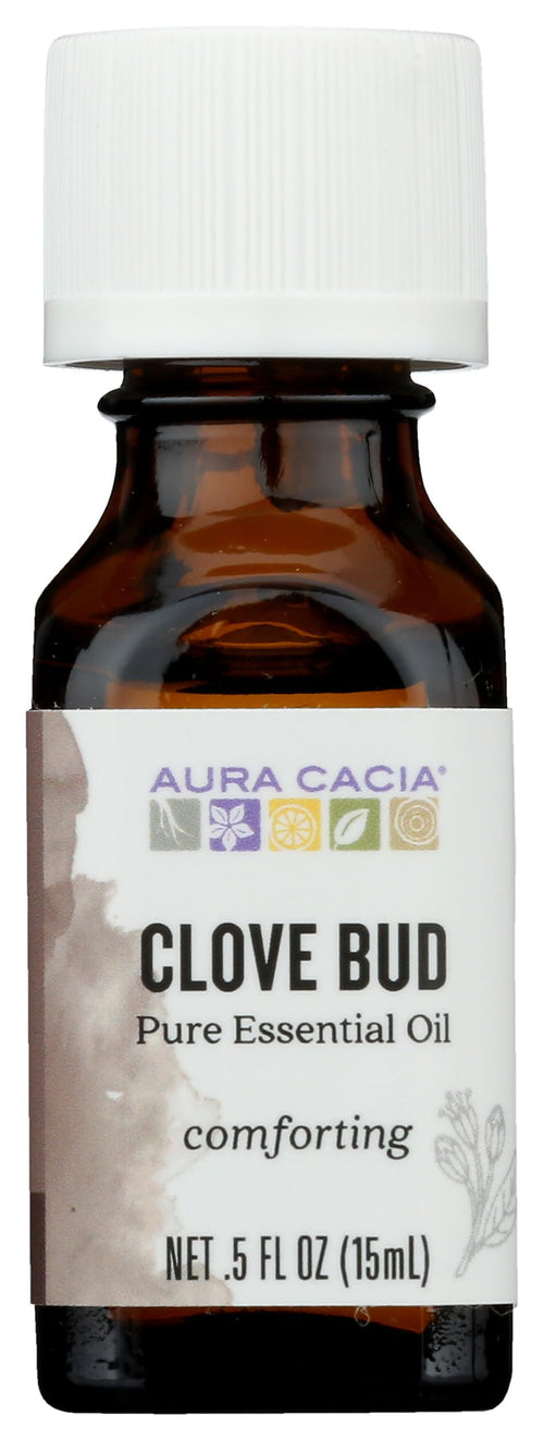 Aura Cacia 100% Pure Clove Bud Essential Oil, 0.5 fl oz