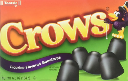 Crows Licorice Flavored Gumdrops, 6.5 oz Theater Box (Pack of 3)