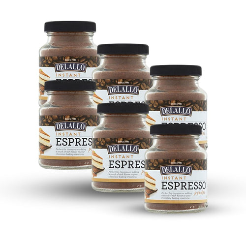 DeLallo Instant Espresso Powder, 1.94 oz Jar (Pack of 6)