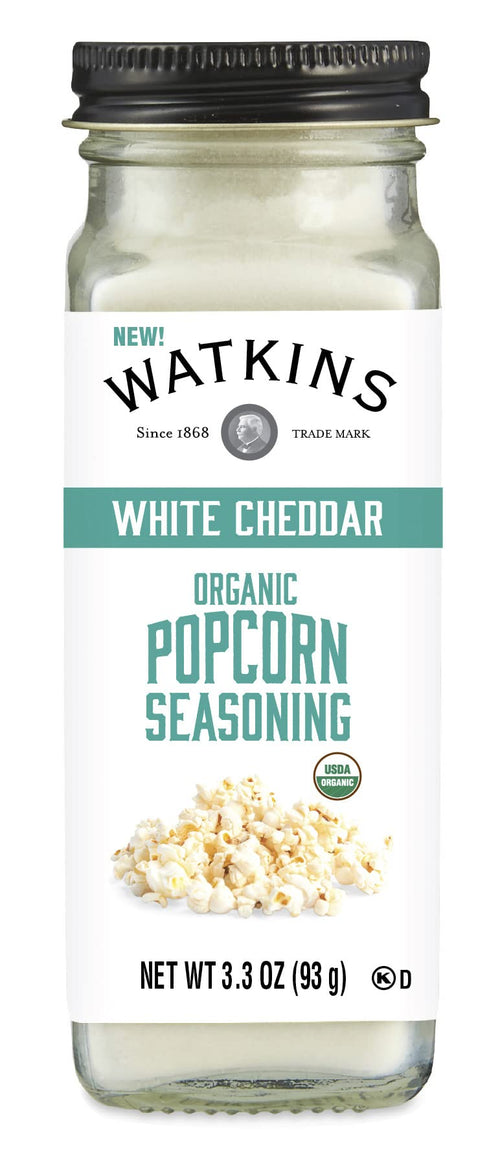 Watkins Gourmet Organic White Cheddar Popcorn Seasoning, 3.3 oz