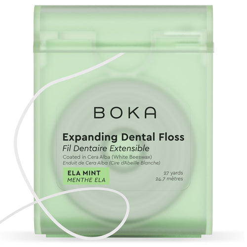 Boka Ela Mint Expanding Waxed Dental Floss, 27 Yards