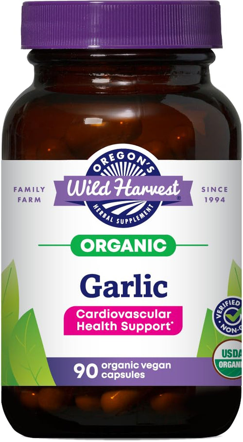 Oregon's Wild Harvest Organic Garlic Capsules, 1575 mg, 90 Count